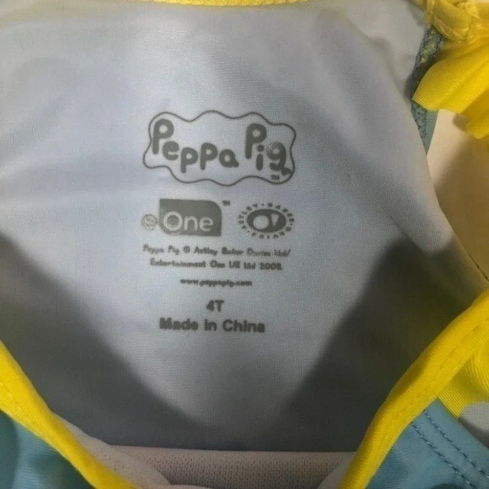 Peppa Pig Girls 1‎ Piece Tankini Swimsuit 4T